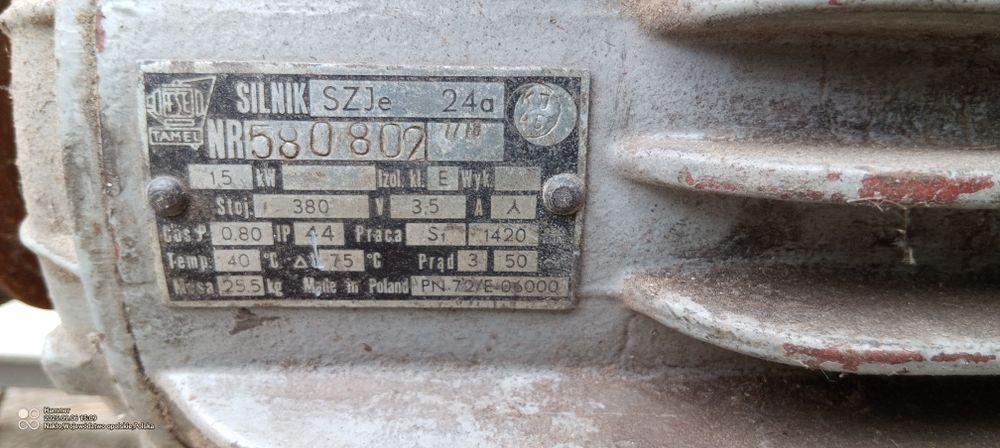 Sprzedam silnik siłowy 1,5 KW