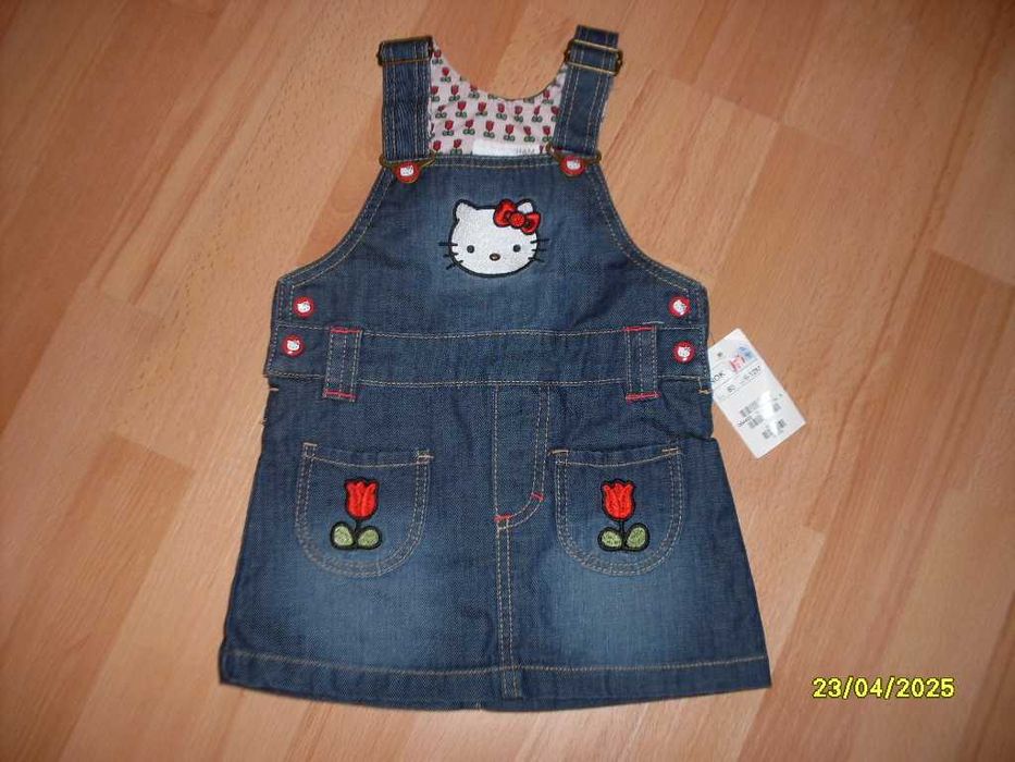spódniczka hello kity jeansowa 74 nowa z metką