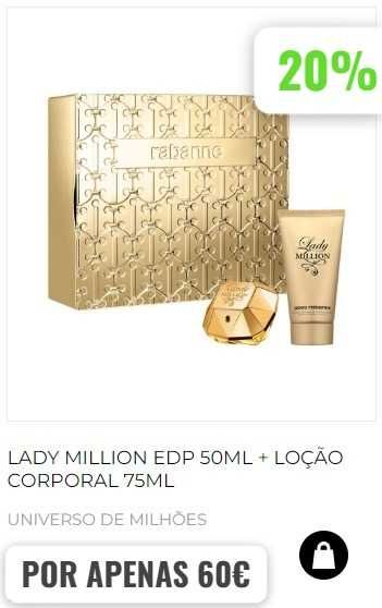PACO RABANNE LADY MILLION EDP 50ML + BODY LOTION 75ML