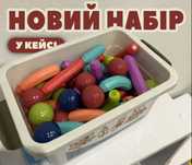 Новий магнітний 3D-конструктор дитячий на 100 деталі магнитный детский