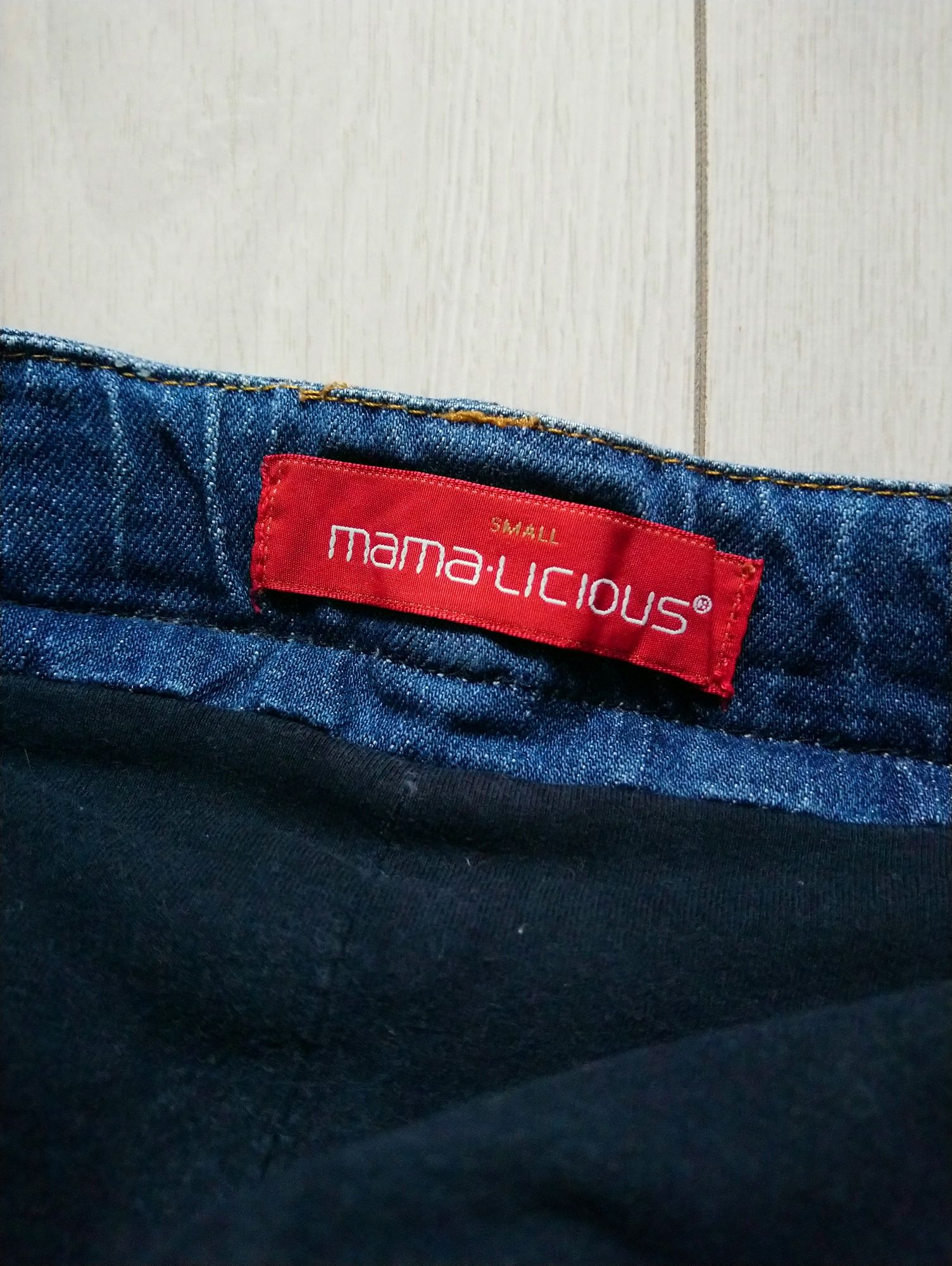 Спідниця джинсова для вагітних Mama licious S розмір