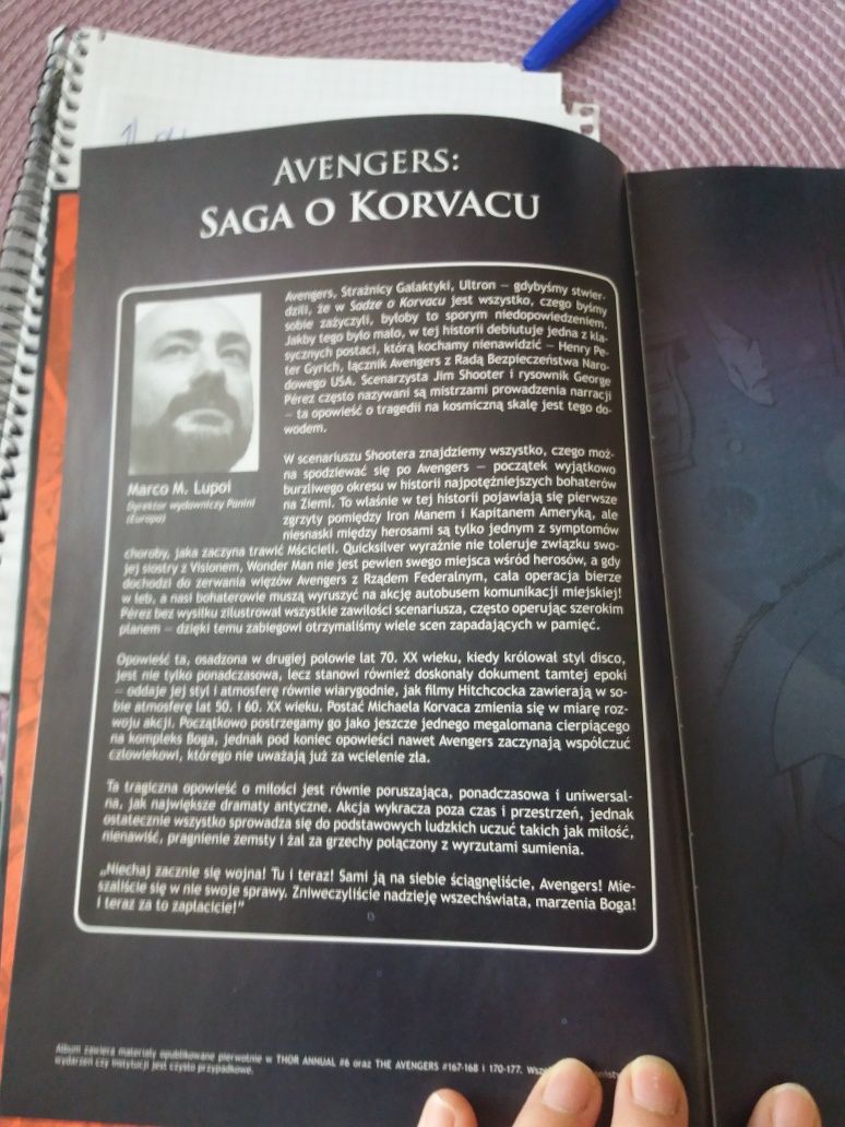 Avangers saga o korvacu książka