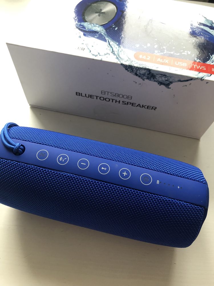 Głośnik mobilny XMUSIC BTS800B Niebieski Bluetooth AUX powerbank