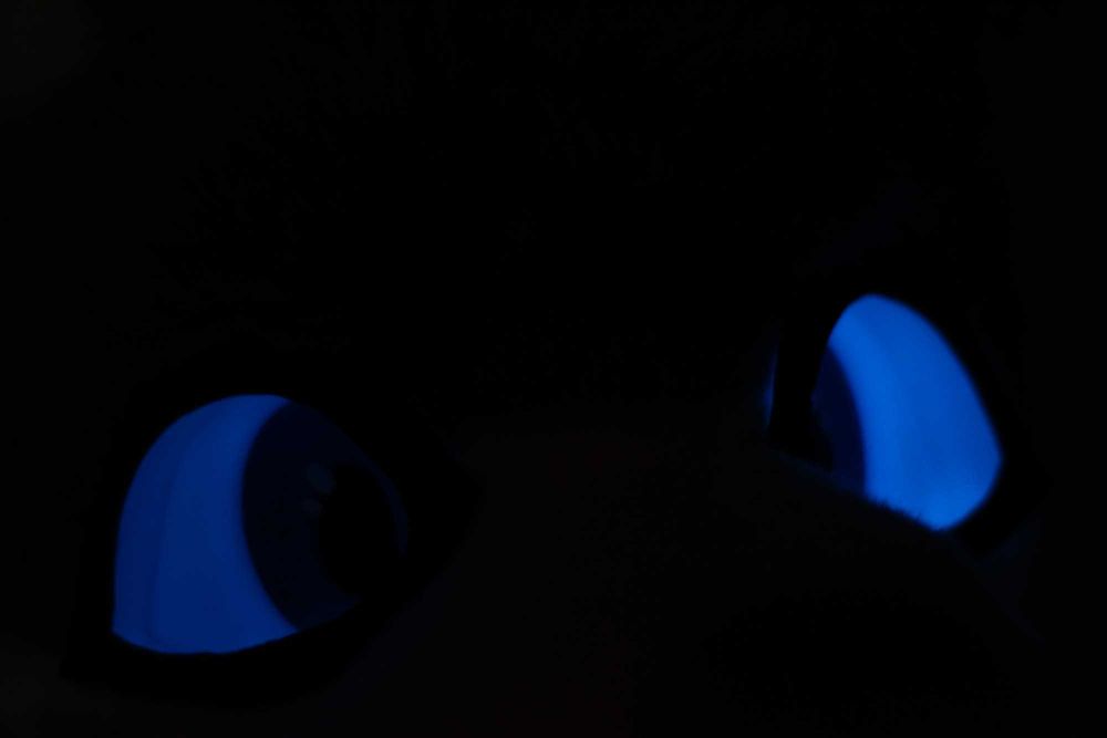 Oczy do fursuita świecące w ciemności druk 3D