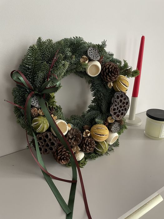 Wianek świąteczny jodła nobilis