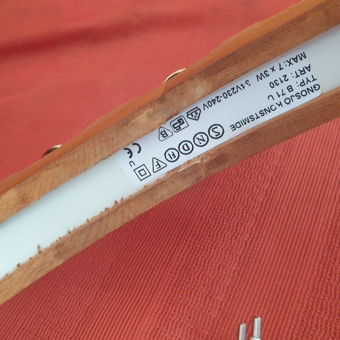 Ljusstake i trä från Gnosjö Konstsmide med 7 st ljuskällor