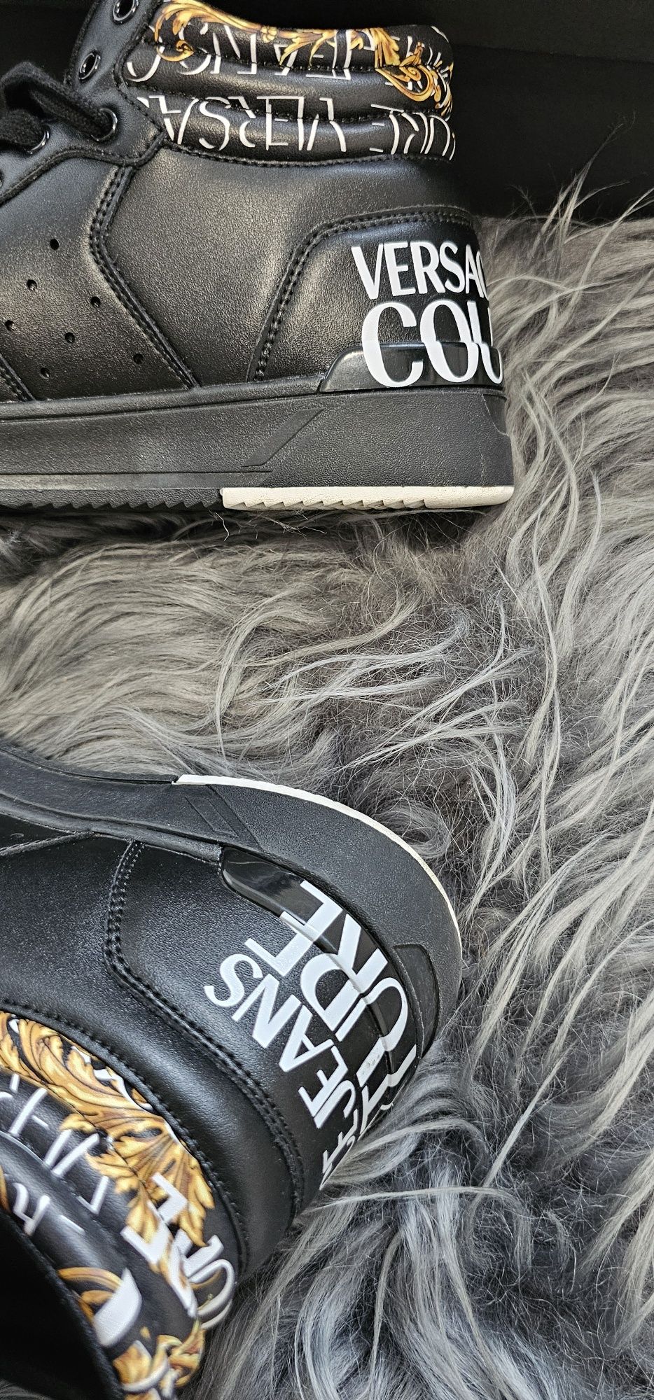 Buty versace jeans couture czarne Rozmiar 41 sneakersy skóra