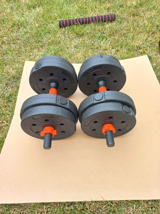 Okazja! Hantle 2x10kg z możliwością przerobienia w sztange! Warto!