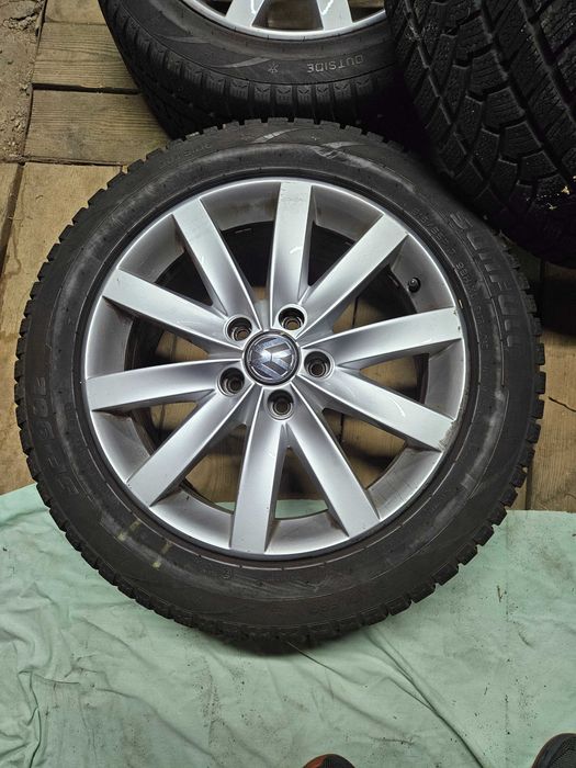 Felgi aluminiowe vw original  opony zimowe Sunfull