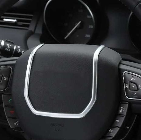 Накладка на руль хром декоративна Evoque Range Rover вставка кермо