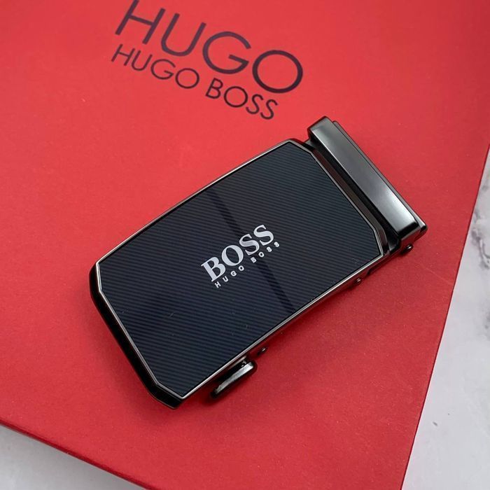 Мужской ремень с пряжкой автомат Hugo Boss чоловічий пасок