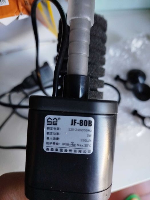 Filtro novo de esponja com motor para aquário