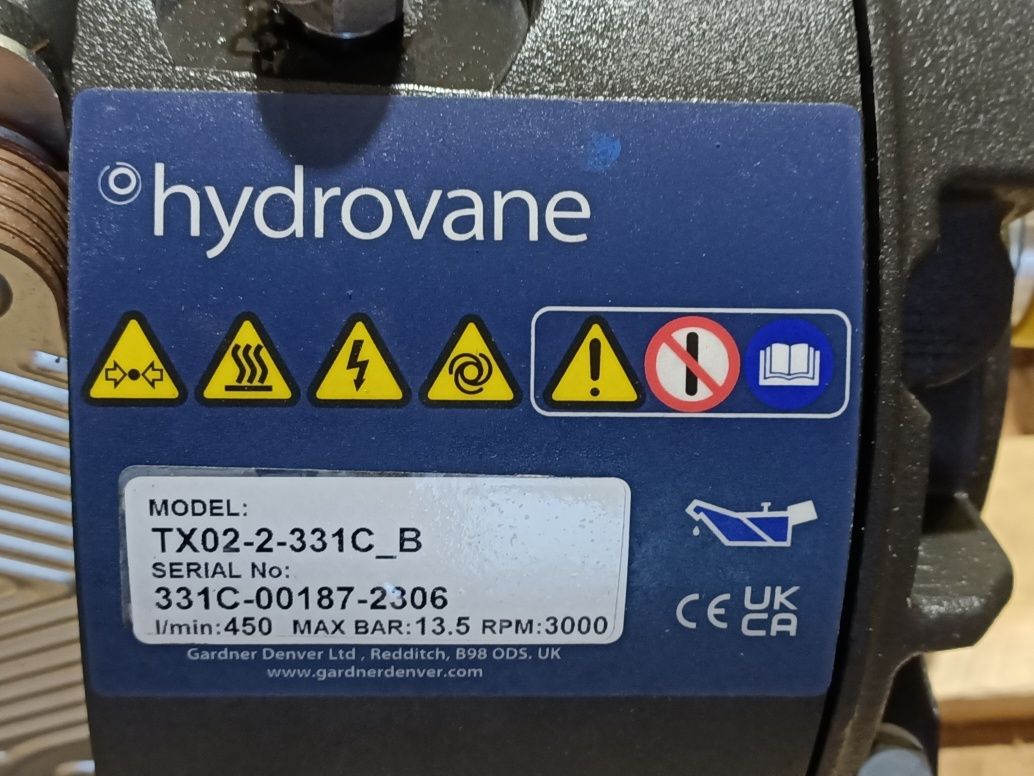 Kompresor łopatkowy hydrovane tx02 ,t360