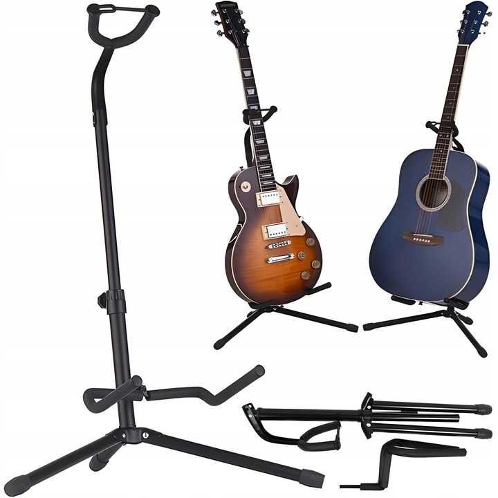 Stojak Gitarowy Statyw Na Gitarę Wieszak Do Gitary Regulowany Blokada