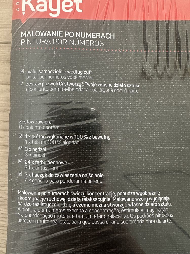 Malowanie po numerach Kayet kot obraz numery number painting