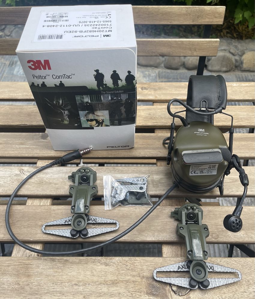 Військові‼️Peltor Comtac XPI MT20H682FB-92EU + кріплення Tegris карбон