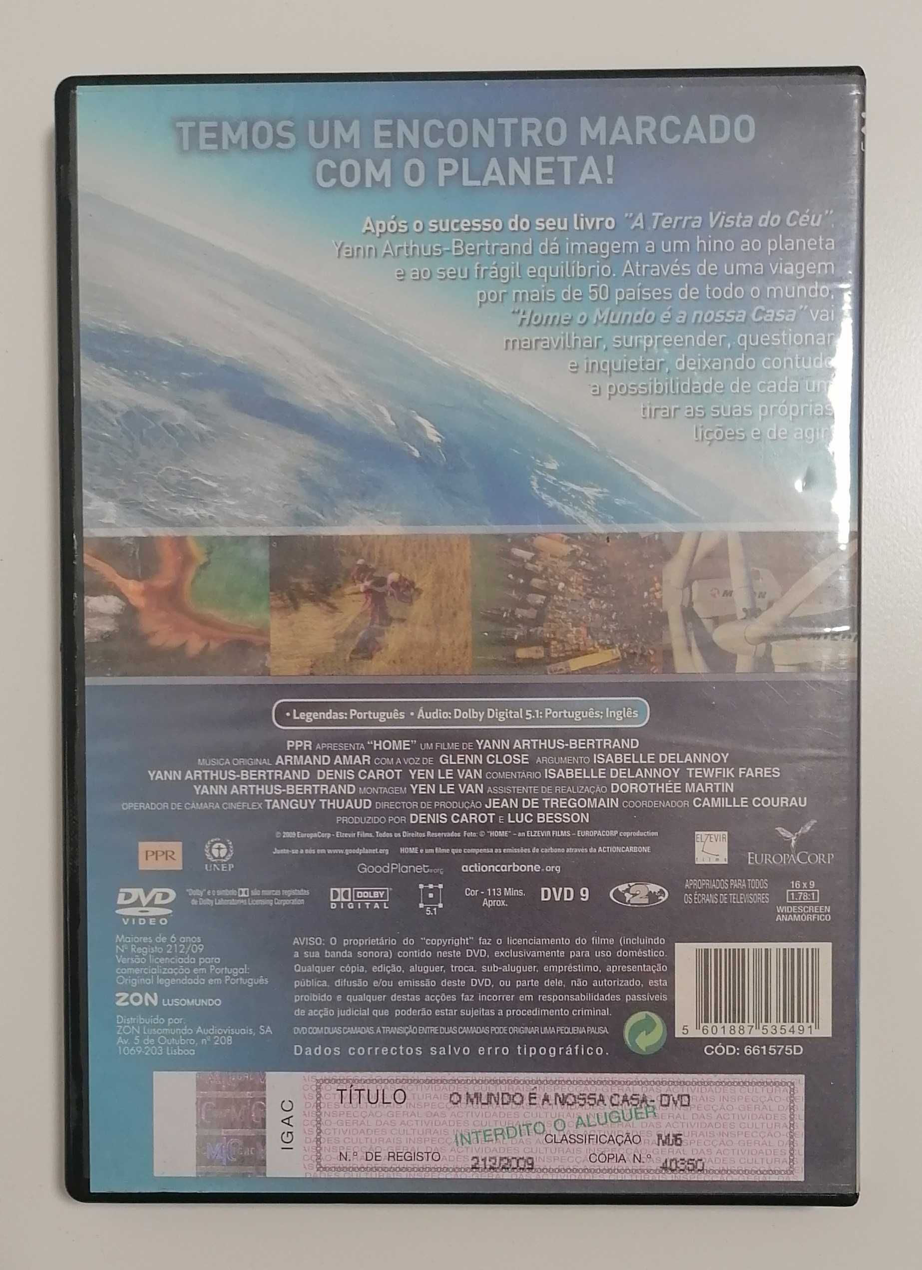 DVD - Home (o Mundo é a nossa casa)