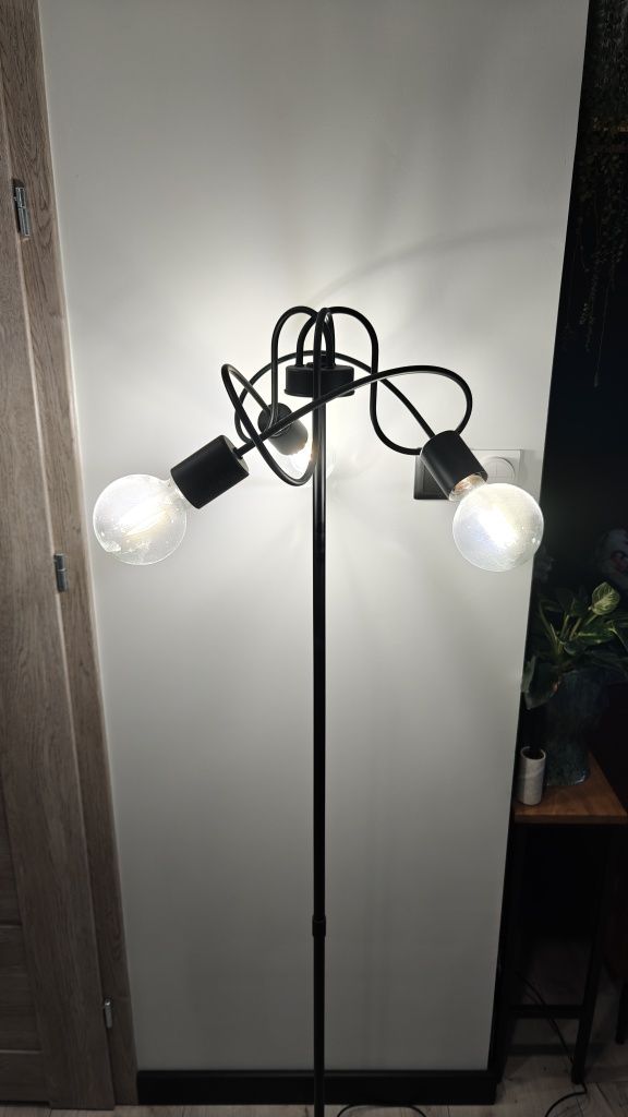 Lampa stojąca tango 3 x 60 W E27 czarna