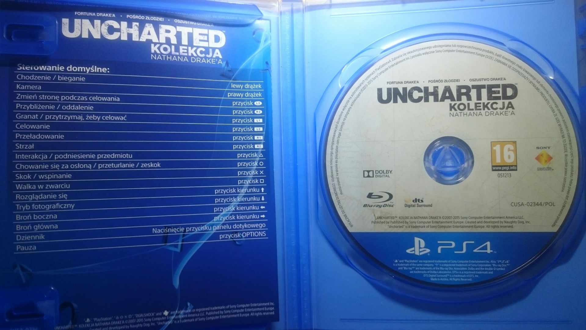 Kolekcja  Uncharted  TRZY GRY  ps4 playstation 4 tomb raider