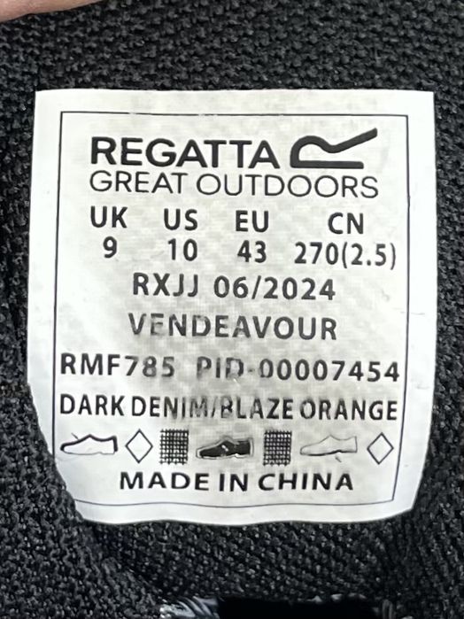 Regatta waterproof isotex кроссовки полуботинки 43 размер трекинговые
