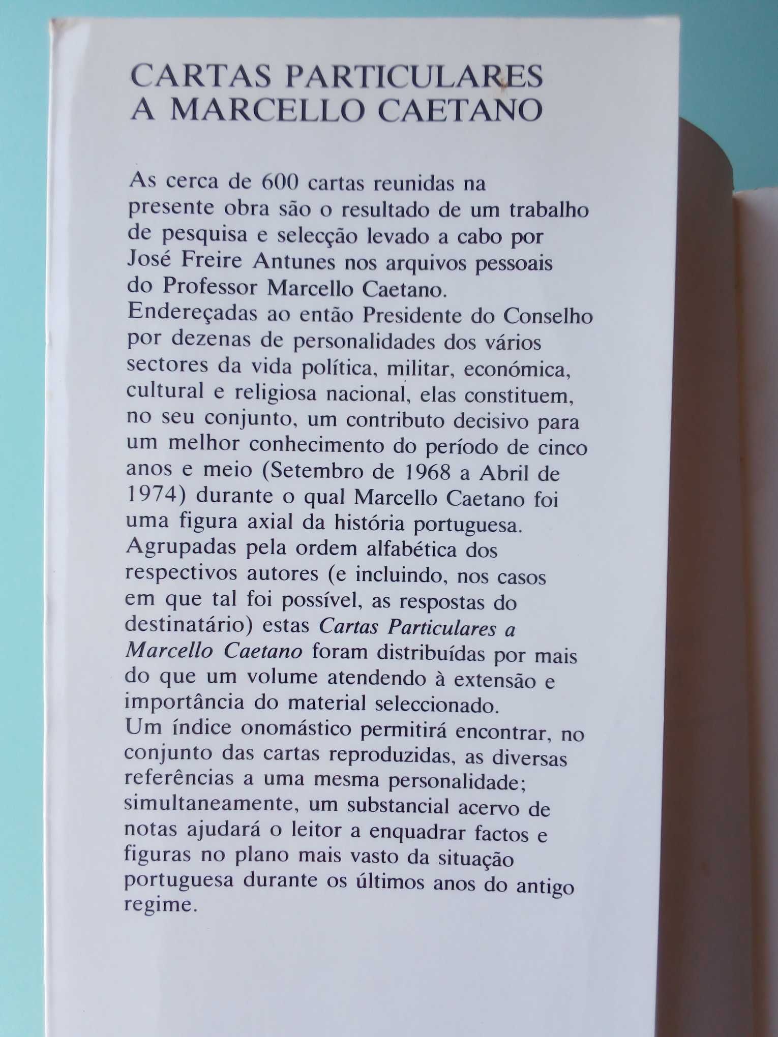 Livro "Cartas particulares a Marcello Caetano", 1º volume