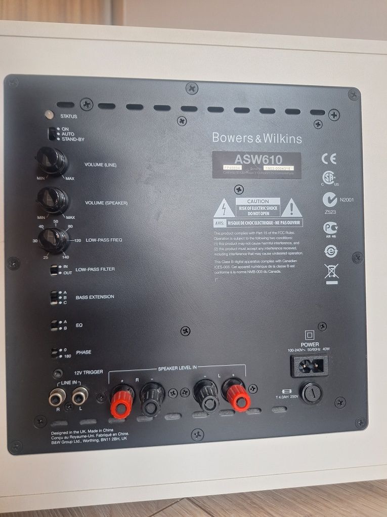 Subwoofer Bowers & Wiklins ASW610