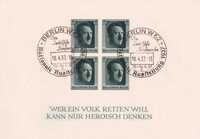 znaczki pocztowe - Deutsches Reich 1937 bl.8 kat.30€ - A.Hitler