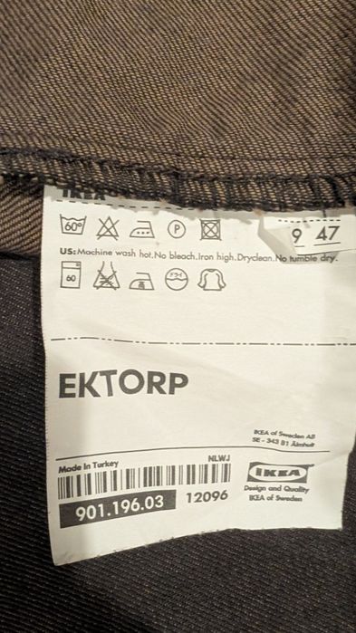 Pokrycie ektorp sofa 2os. czarne idemo black