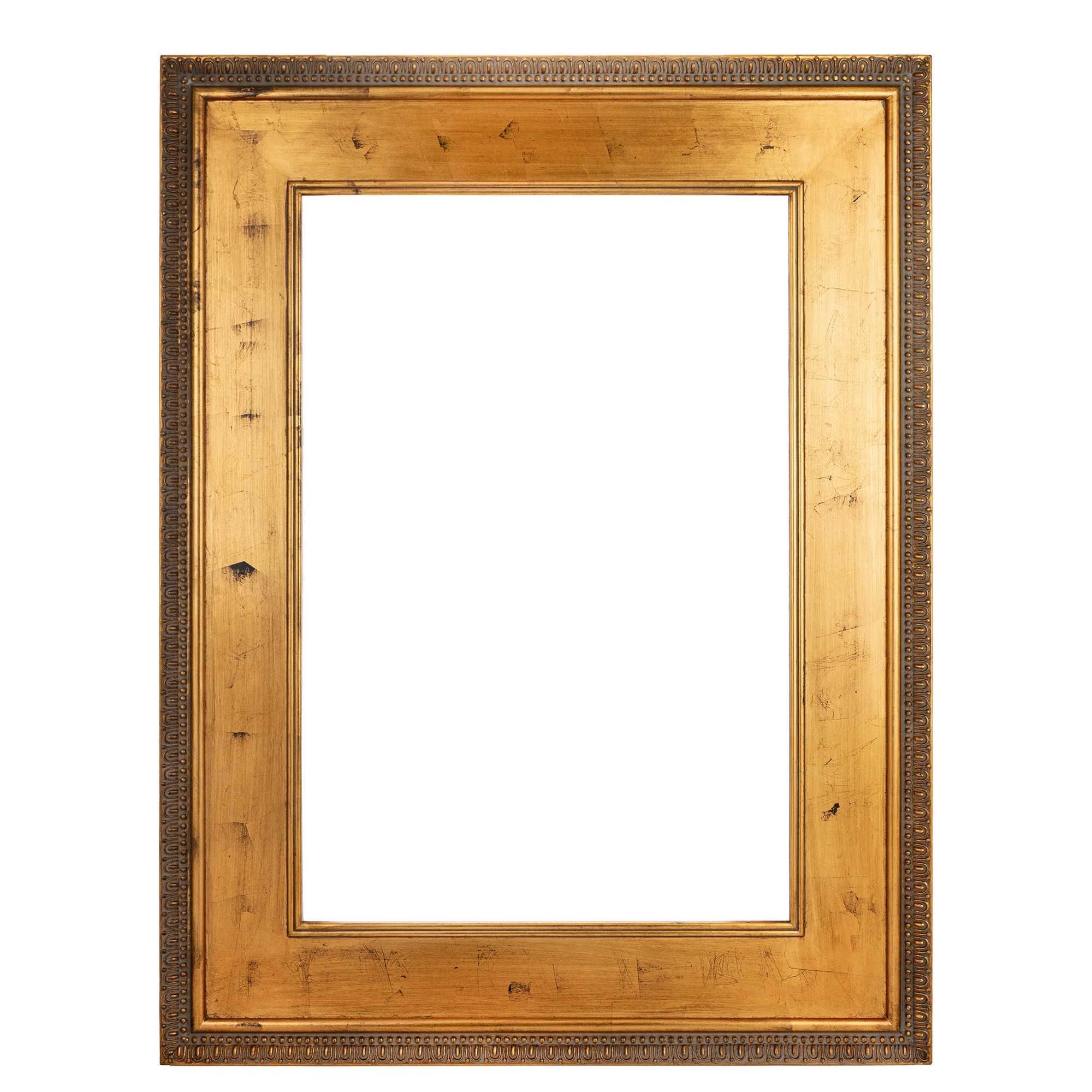 Antyczna Złota szeroka Rama Do Obrazu Lustra 122 x 92 cm. 108979