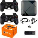 Игровая консоль приставка 2 беспроводными джойстиками M8 Min Wi-Fi