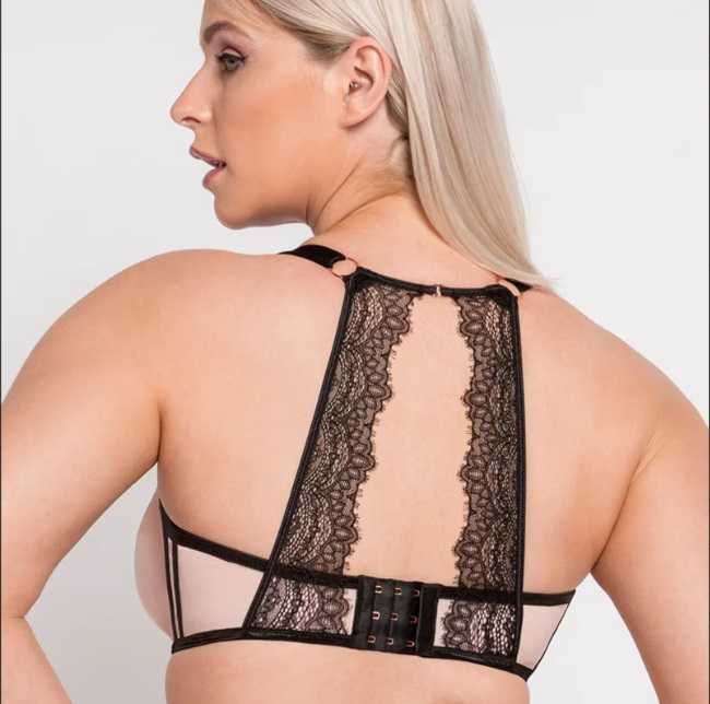 Biustonosz Scantilly Exposed UK 34G / EU 75I  black/nude