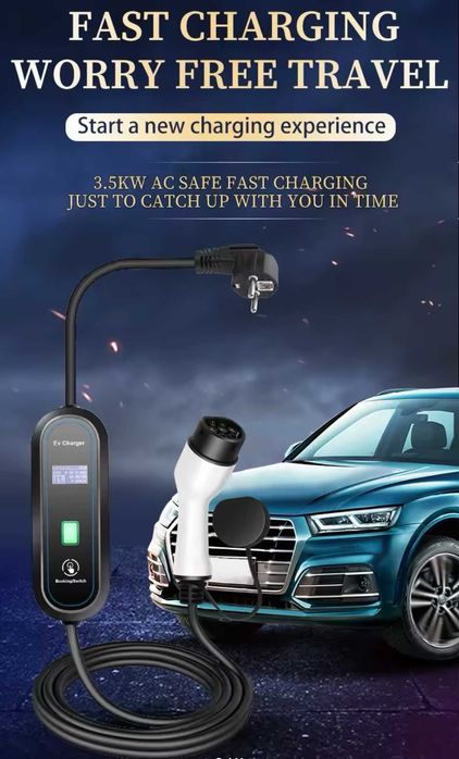 Carregador Portátil 3,5 kw - 16A - c/ Bolsa - Eletricos/ Hibridos