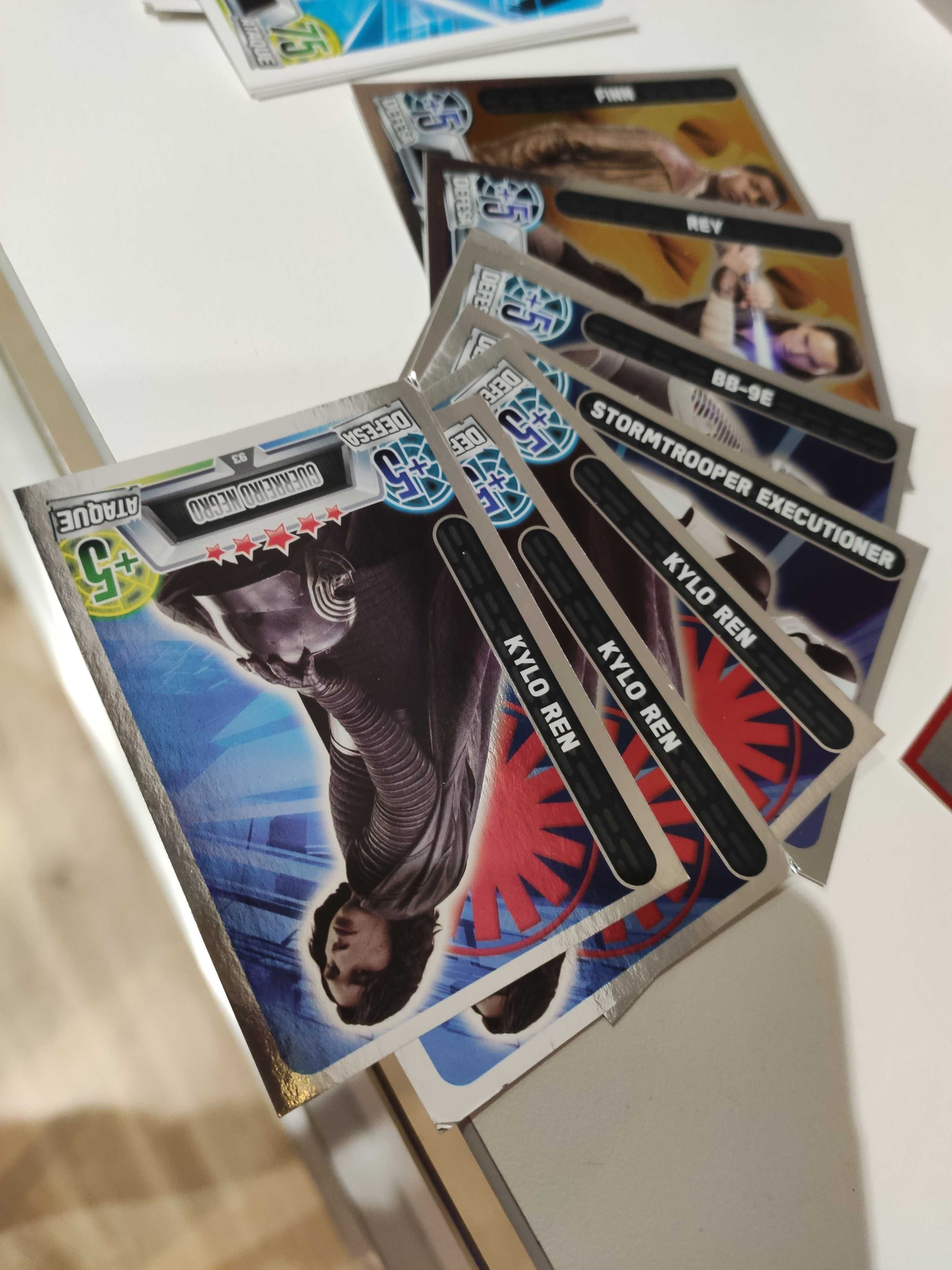 86 Cartas Coleção Star Wars e 2 Bustz