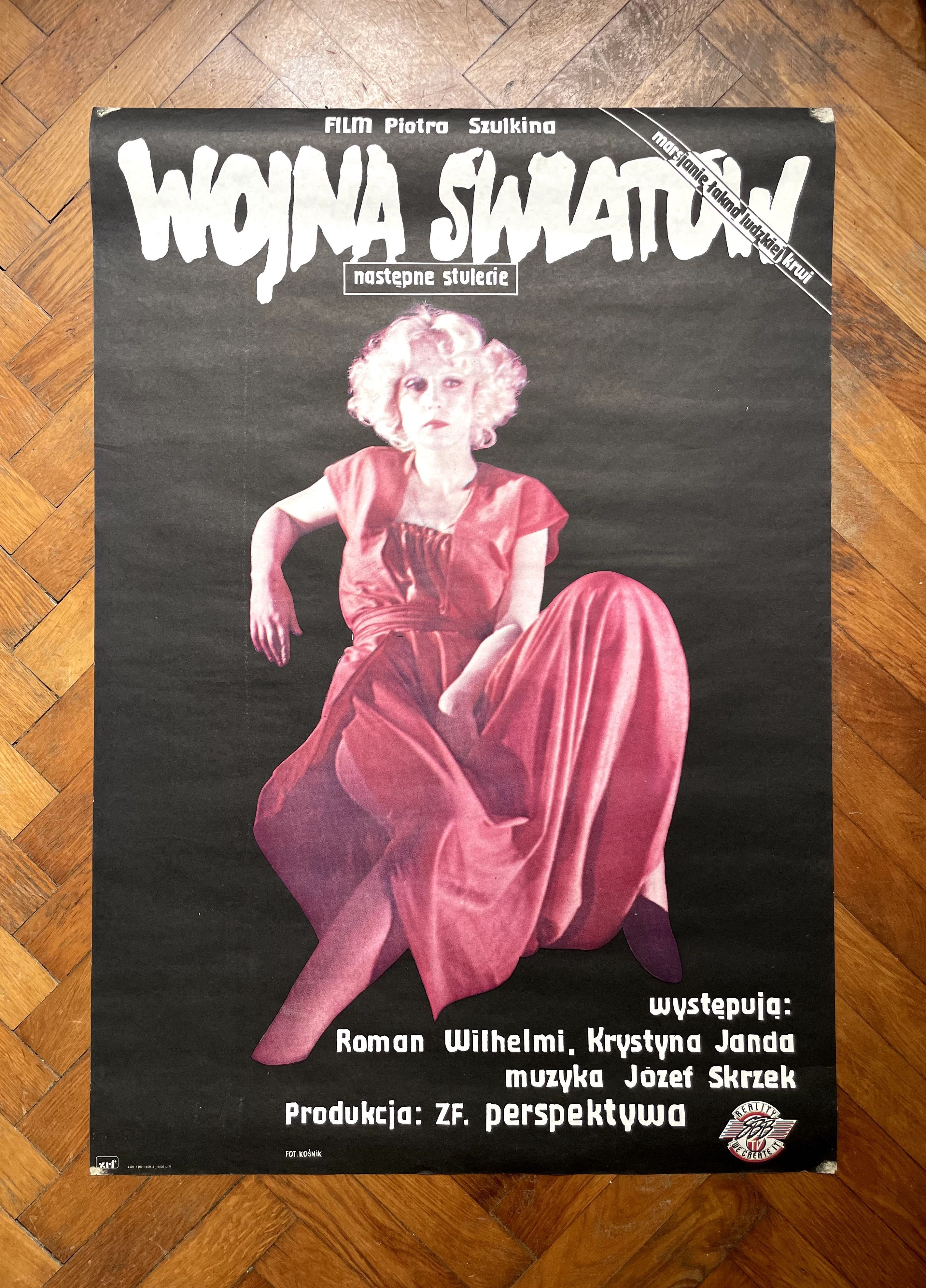 Plakat filmowy "Wojna światów. Następne stulecie" 1981 - ORYGINAŁ