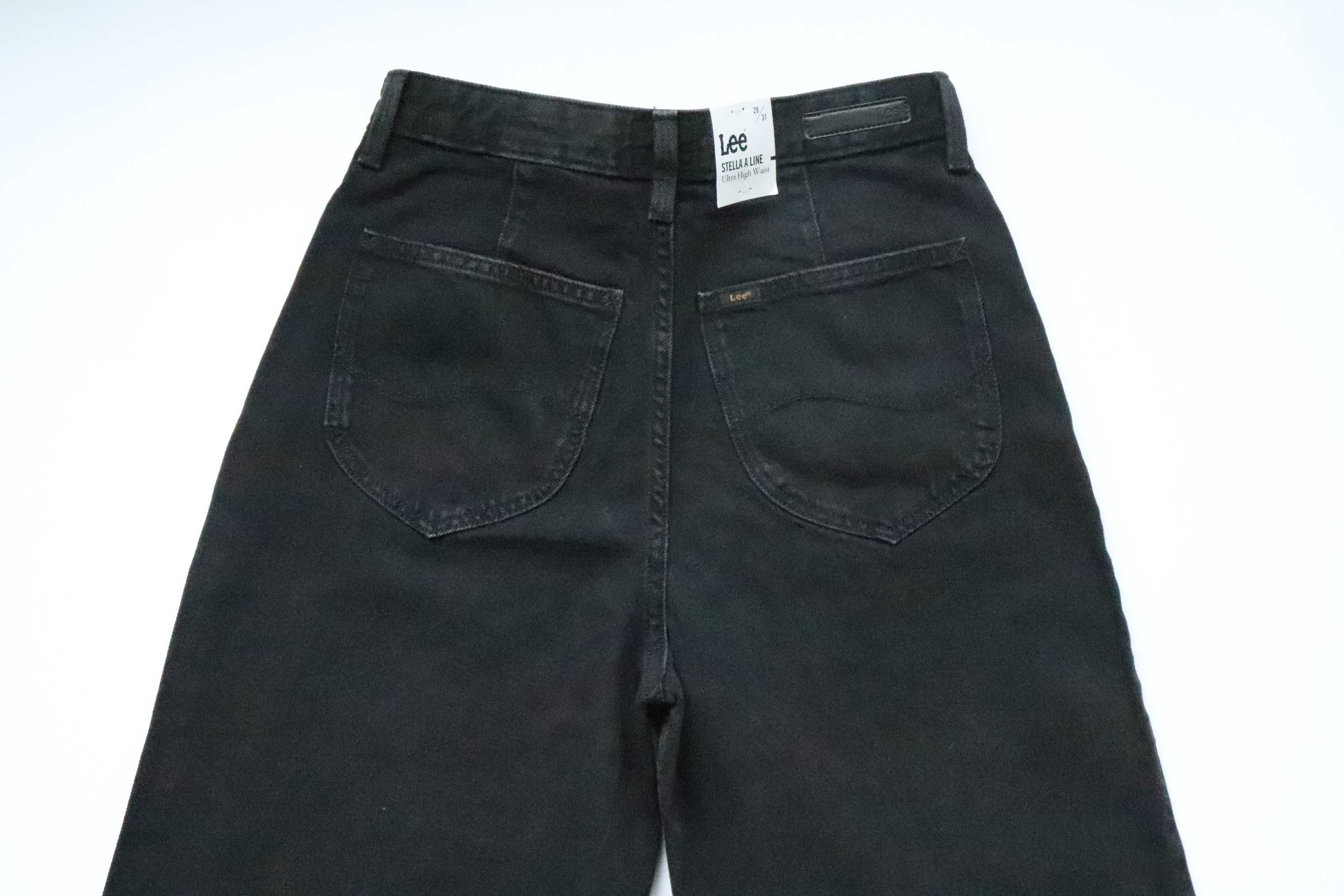 LEE STELLA A LINE W28 L31 damskie spodnie jeans Ultra High Waist Flare