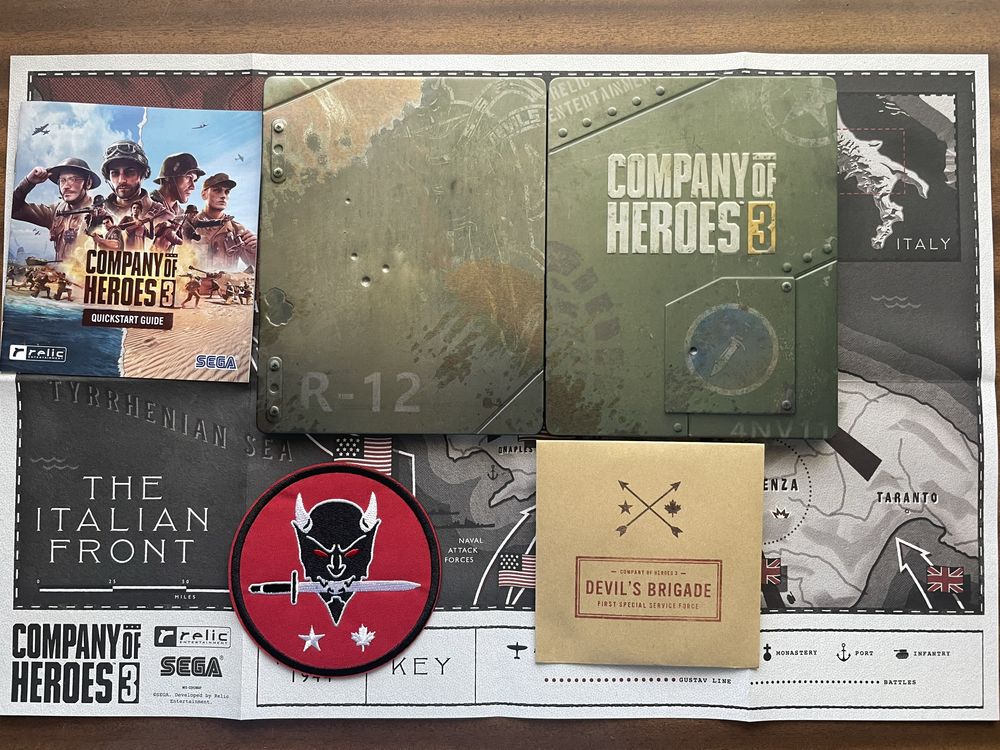 Company of Heroes 3 Steelbook + Naszywka Mapa PC PS5 PS4 XBOX