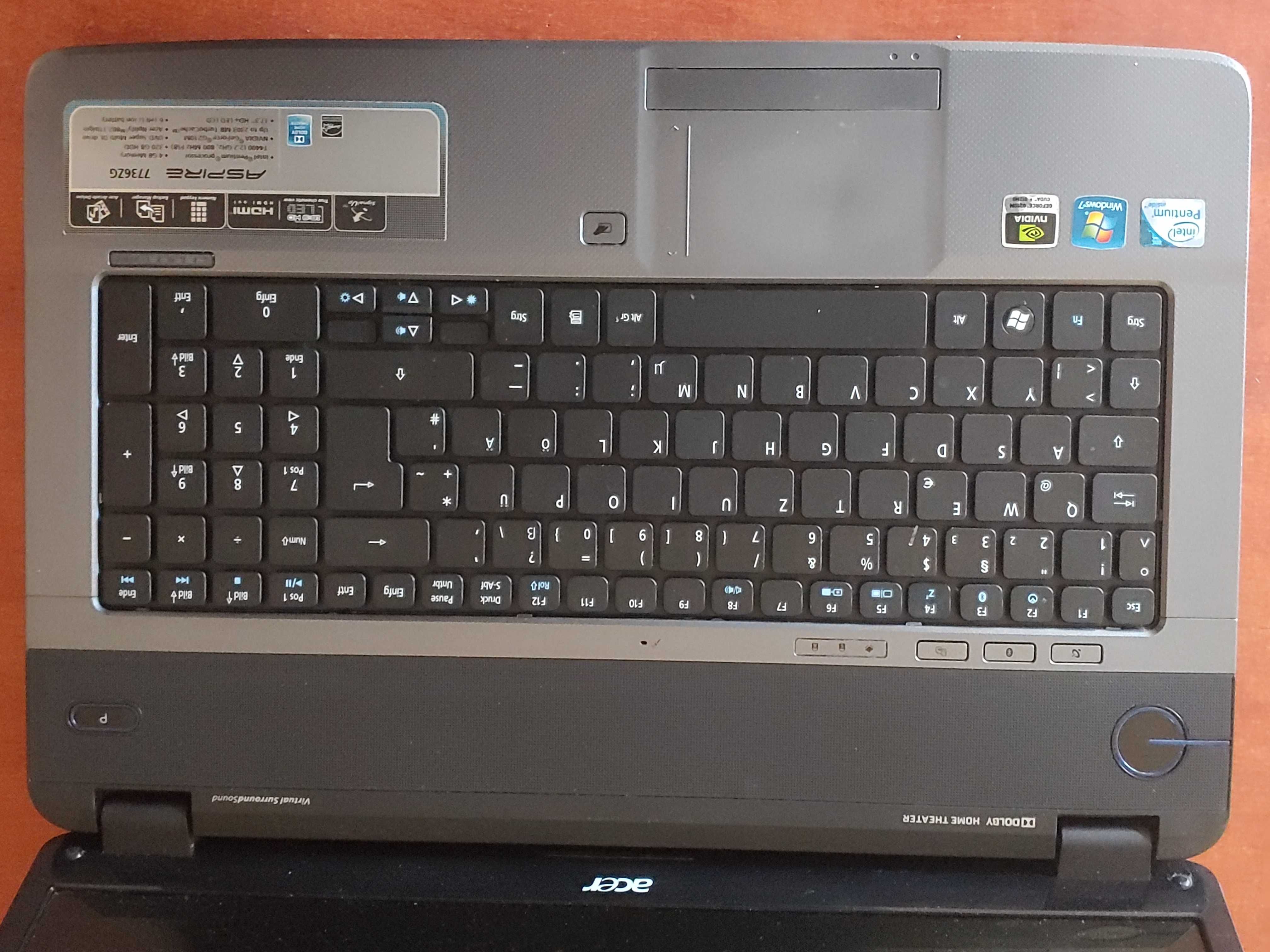 Acer 7736ZG 17" intel T4400/4Гб/GF210m