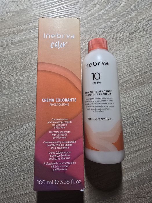 Краска для волос Inberya color 7/1 Blonde Ash + окислитель 3%