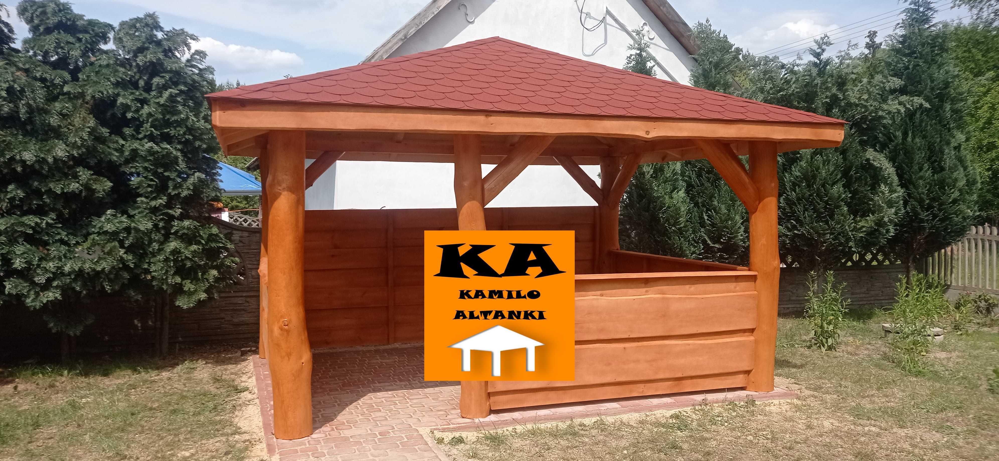 Altanka, Altana, Altanki, Altany na grubym balu ogrodowe