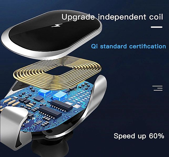 Samochodowy uchwyt automatyczny z ładowarką QC 15W