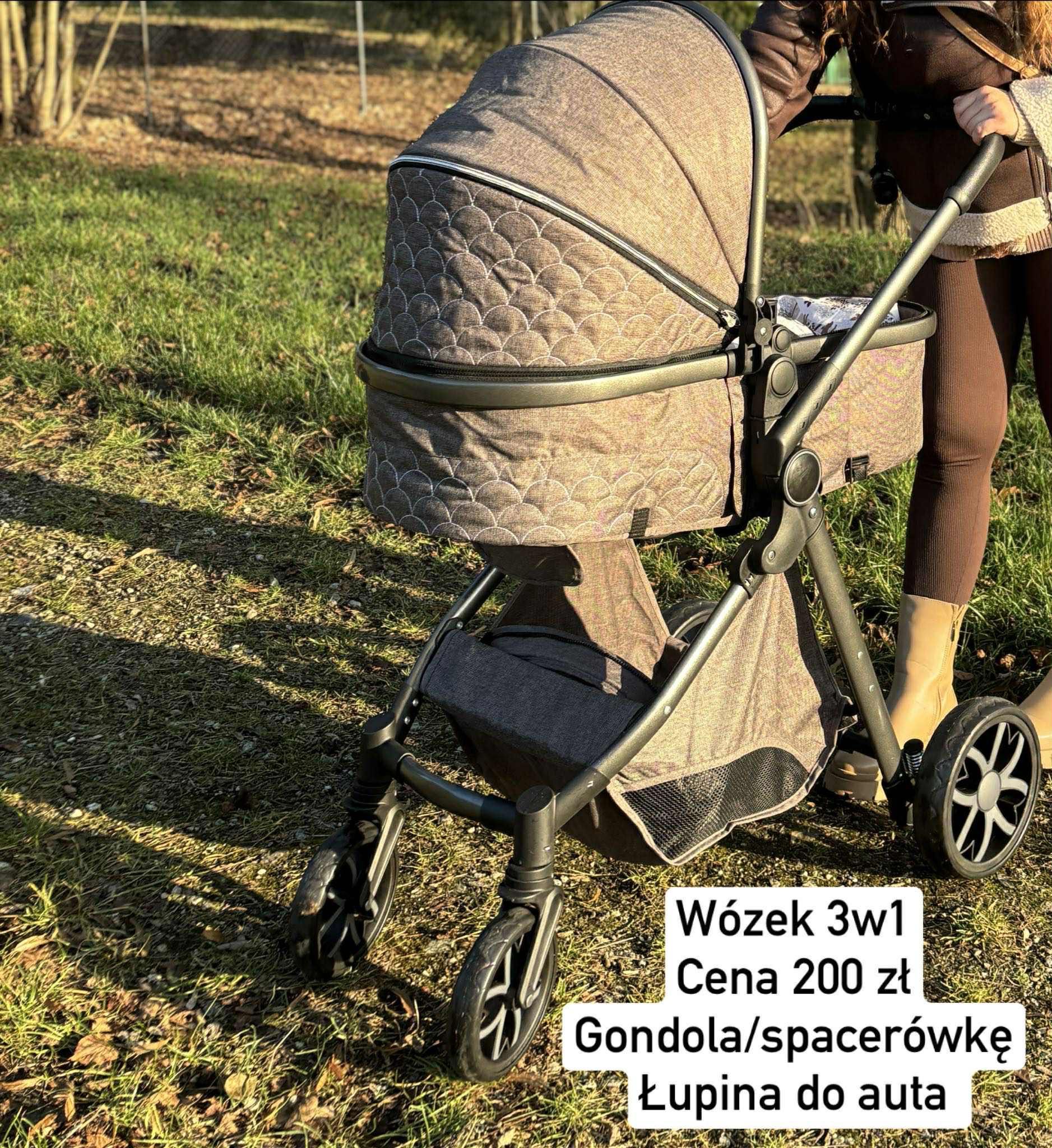 Wózek 3 w 1 kolor brąz
