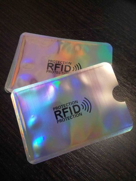 RFID чехол для кредитных карт, защита от считывания