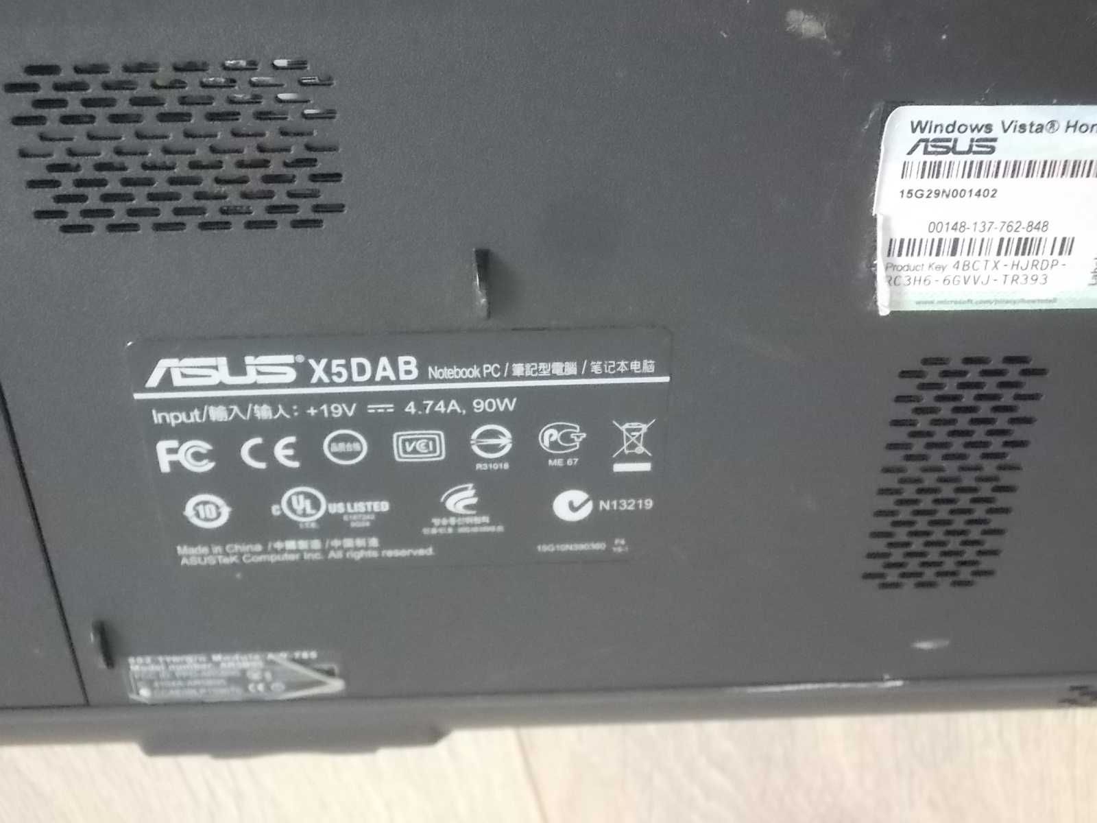 Asus X5DAB Athlon X2 4GB DDR3