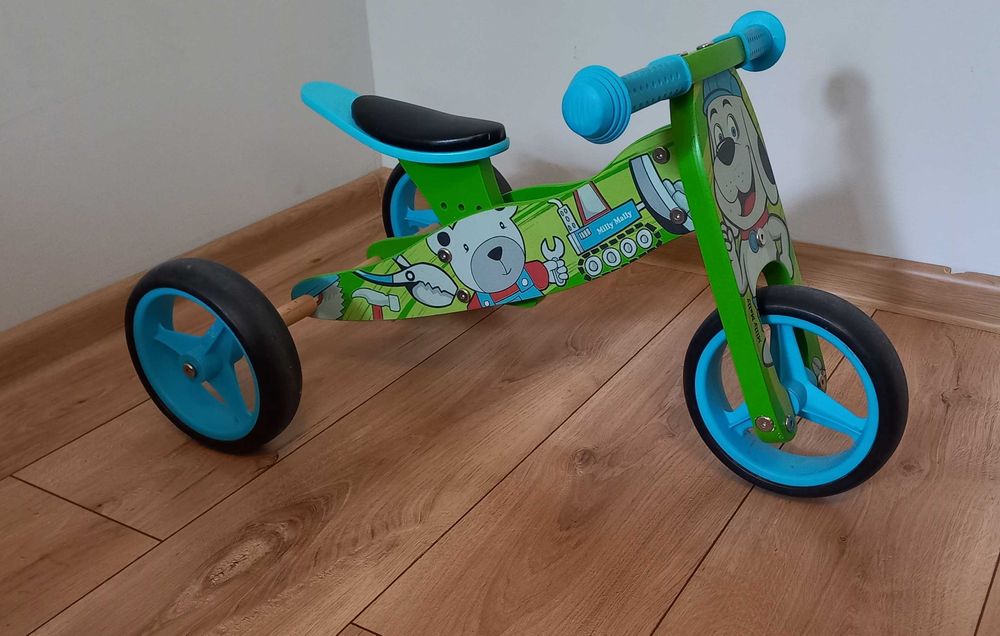 Rowerek dziecięcy drewniany 3 kołowy, 2 kołowy 12-36 miesiecy