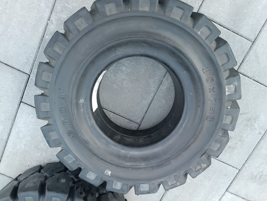 18x7-8 ORCA (180/70-8),opony pełne nowe  wózek widłowy