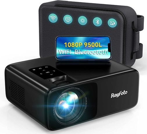 Wi-Fi Bluetooth проектор Rayfoto 9500L 1080P 4K  Full HD видеопроектор