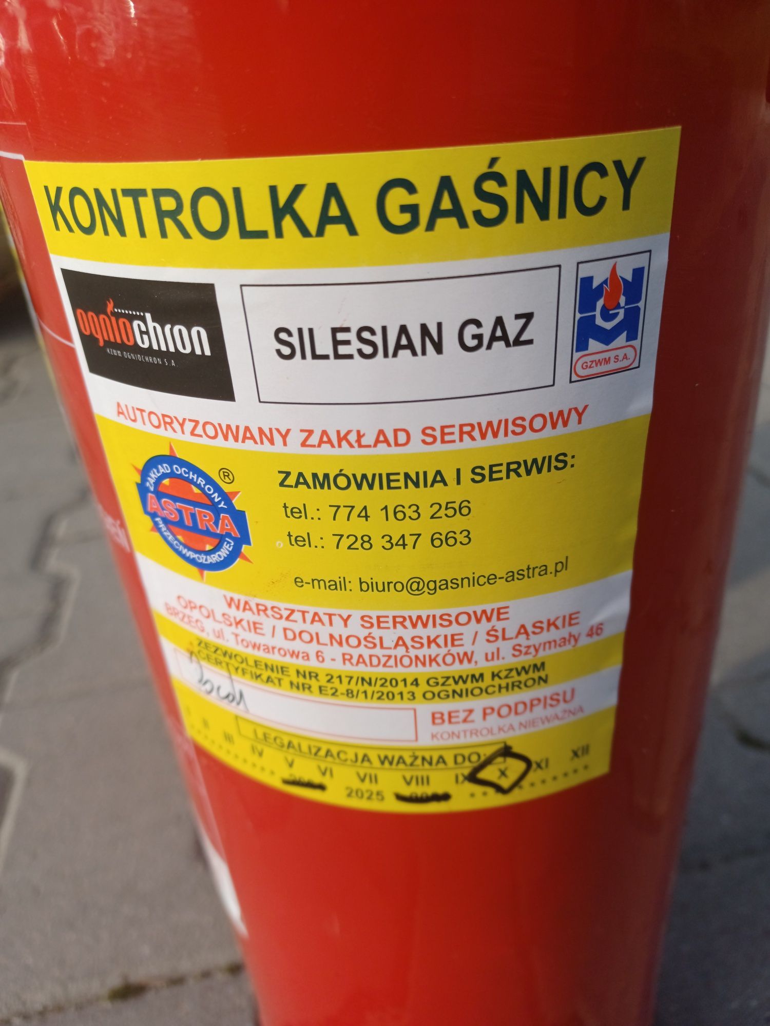 Gaśnica proszkowa 4kg