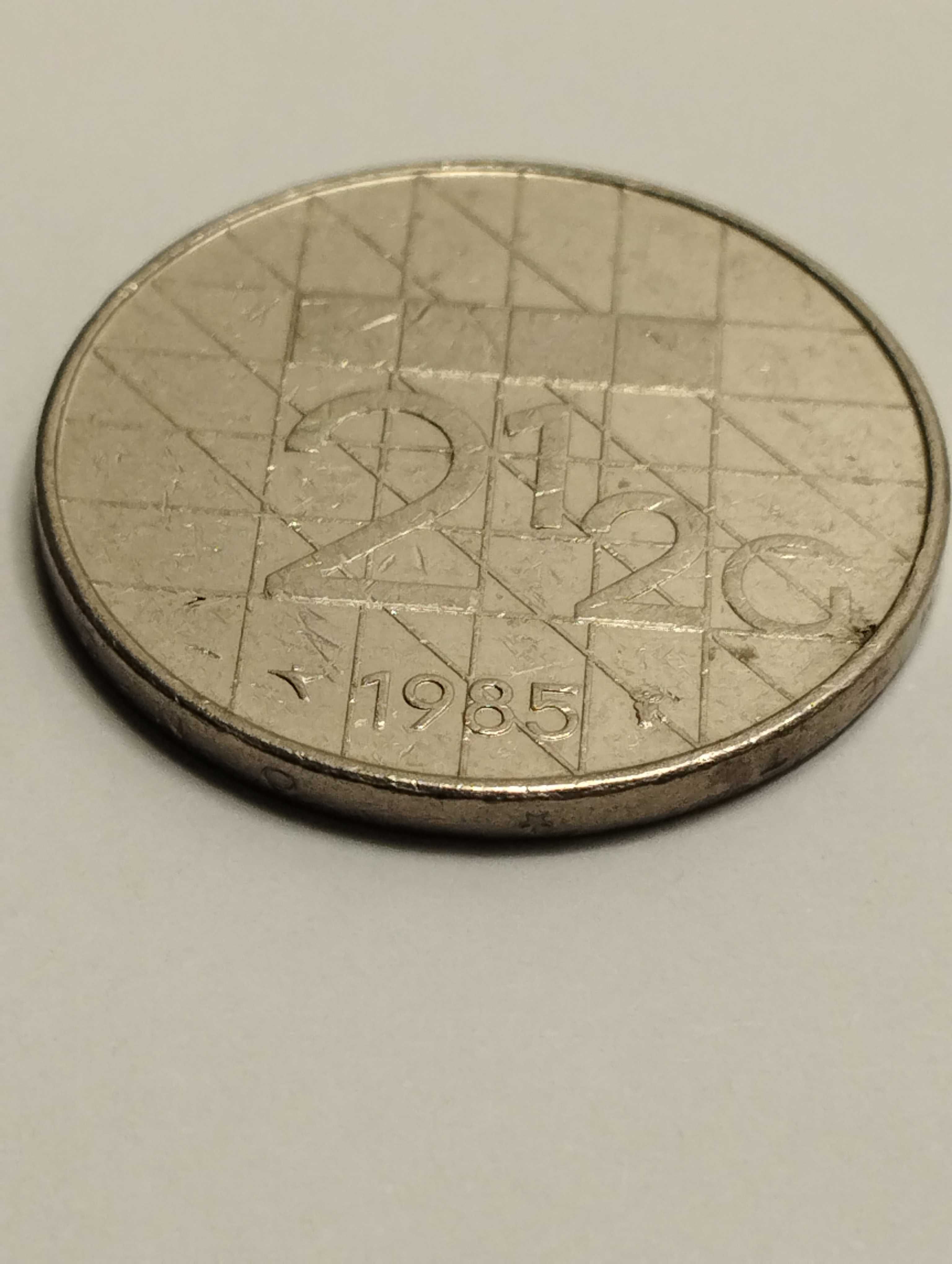 Holandia 2,5 guldena 1985r. stan db.