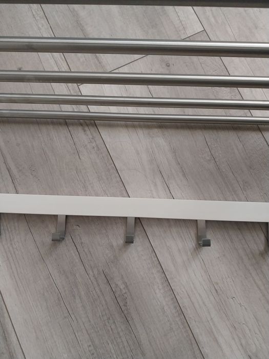 Wieszak półka na kapelusze IKEA Tjusig biały 79 cm.