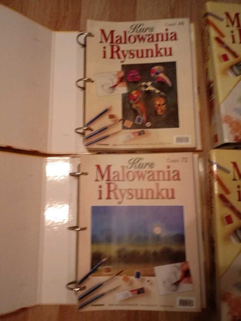 Kurs malarstwa i rysunku-kpl. 4 segregatorów (96 zeszytów, 404 karty)